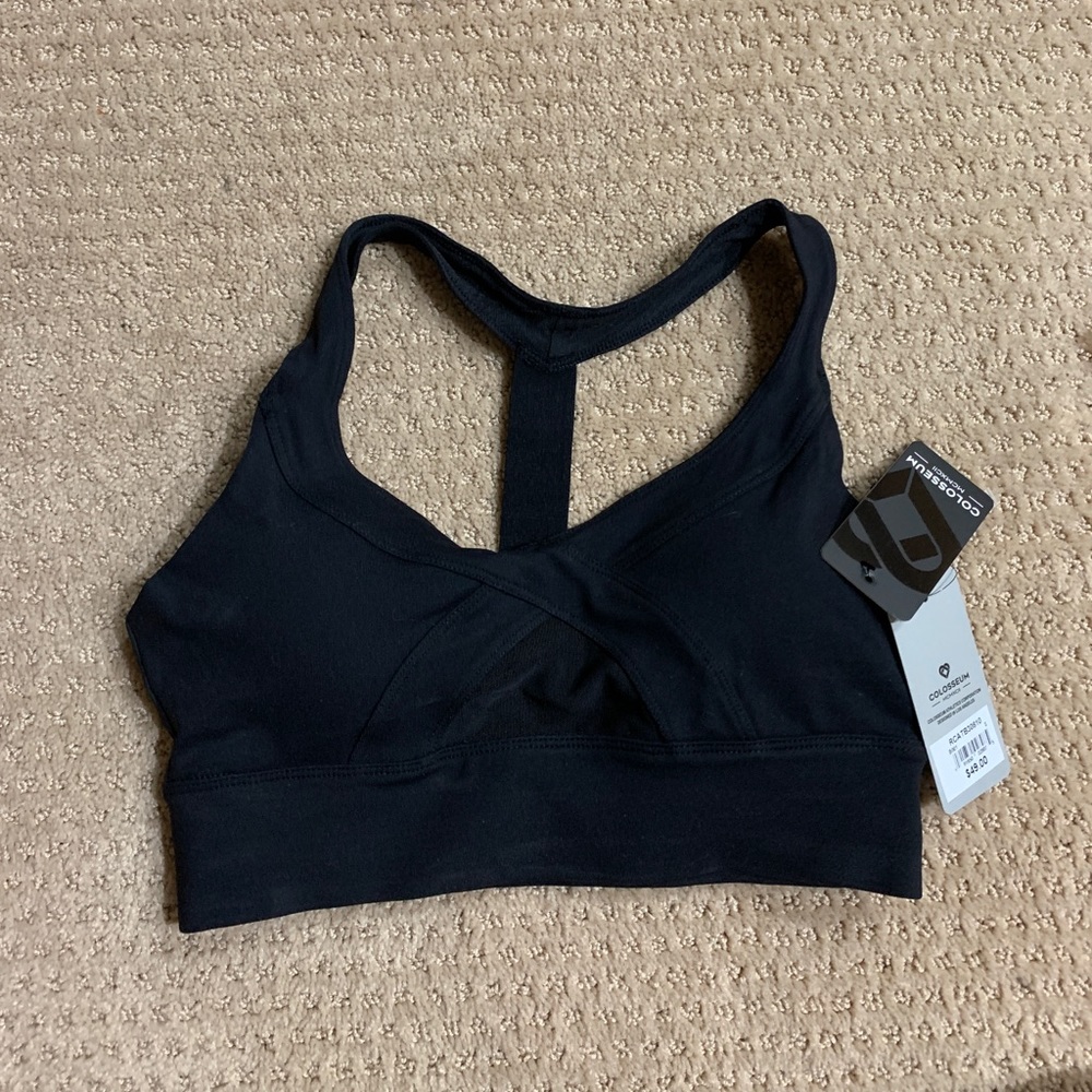 Colosseum sport bra, black womens, size small new